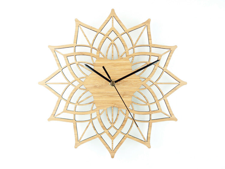 Lotus Bamboo Timepiece - Elegant Wall Clock