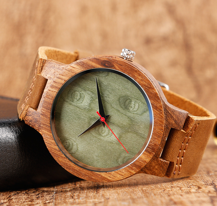 Men's Bamboo Wood Quartz Watch