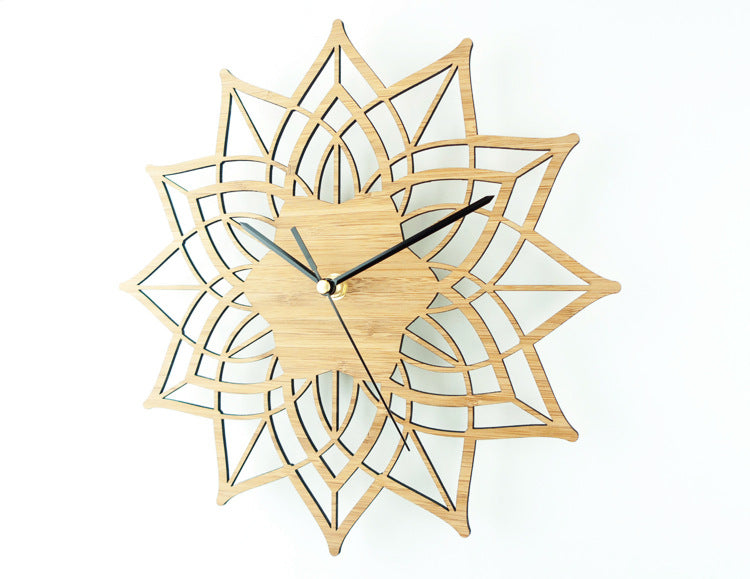 Lotus Bamboo Timepiece - Elegant Wall Clock