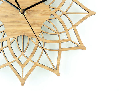 Lotus Bamboo Timepiece - Elegant Wall Clock