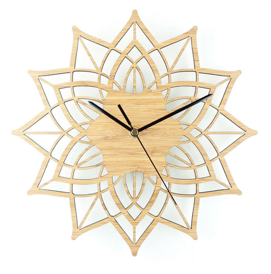 Lotus Bamboo Timepiece - Elegant Wall Clock